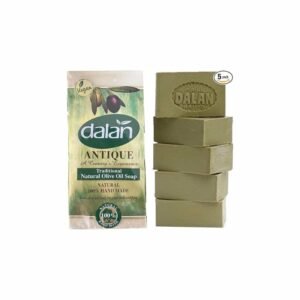 5 x 180g Bar Natural 100% Pure Olive Oil Soap Dalan Turkish Bath Handmade Turkey