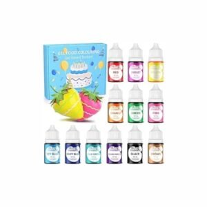 Food Colouring Gel - 12 Colours x 6g Food Colouring Set, Food Grade Food Dye