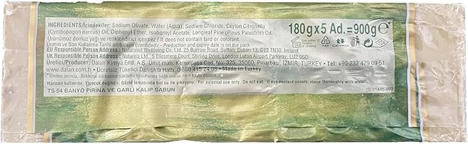 5 x 180g Bar Natural 100% Pure Olive Oil Soap Dalan Turkish Bath Handmade Turkey - Image 2
