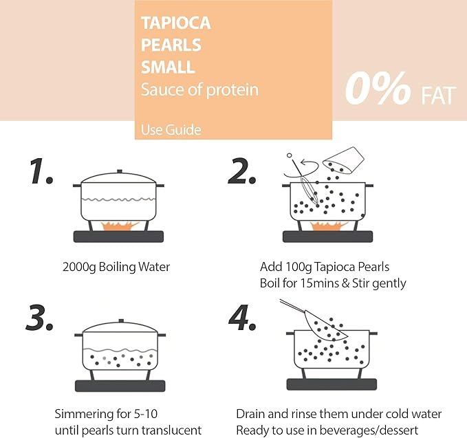 Tapioca Pearls Small 400g - Image 4