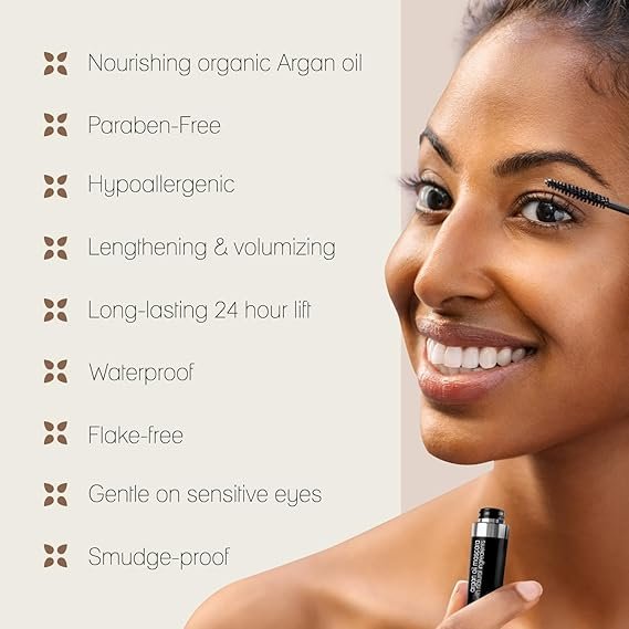 Poppy Austin - Vegan Mascara Black Volume And Length Waterproof - Gentle, Hypoallergenic Volumising Mascara, Organic & Cruelty Free All Natural Organic For Sensitive Eyes (9 Gram) - Image 4