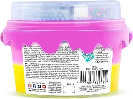 So Slime Mix'in sime bucket | Ready to Play, Multicolour Slime Bucket | 3 colours availible, comes with cute add-in decorations| Gift for kids 6+ - Image 4