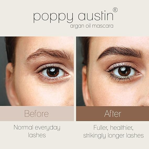 Poppy Austin - Vegan Mascara Black Volume And Length Waterproof - Gentle, Hypoallergenic Volumising Mascara, Organic & Cruelty Free All Natural Organic For Sensitive Eyes (9 Gram) - Image 3