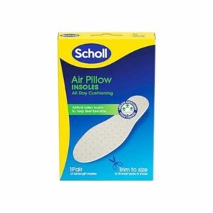 Scholl Air Pillow Insoles for All Day Cushioning & Comfort - with Airflow Latex Foam to Help Feet Breathe, Soft Foam Layer