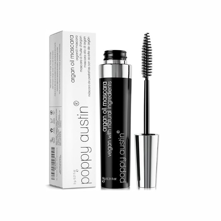 Poppy Austin - Vegan Mascara Black Volume And Length Waterproof - Gentle, Hypoallergenic Volumising Mascara, Organic & Cruelty Free All Natural Organic For Sensitive Eyes (9 Gram)